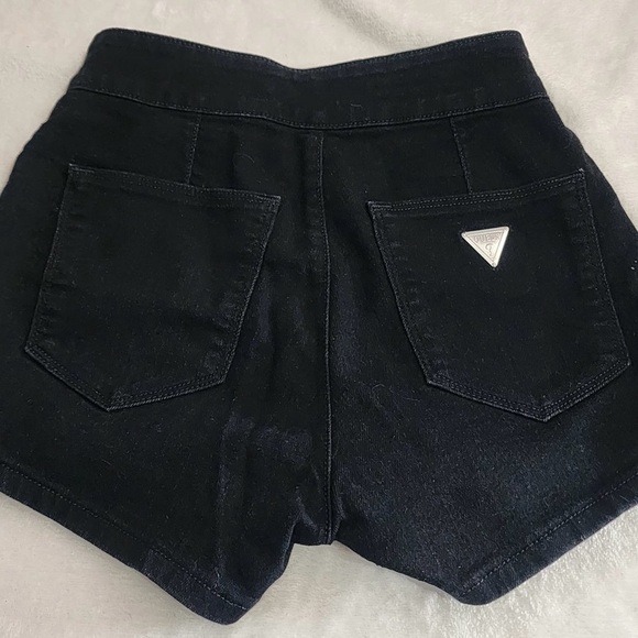 Guess Black High Waist Zippered Shorts - Picture 8 of 9